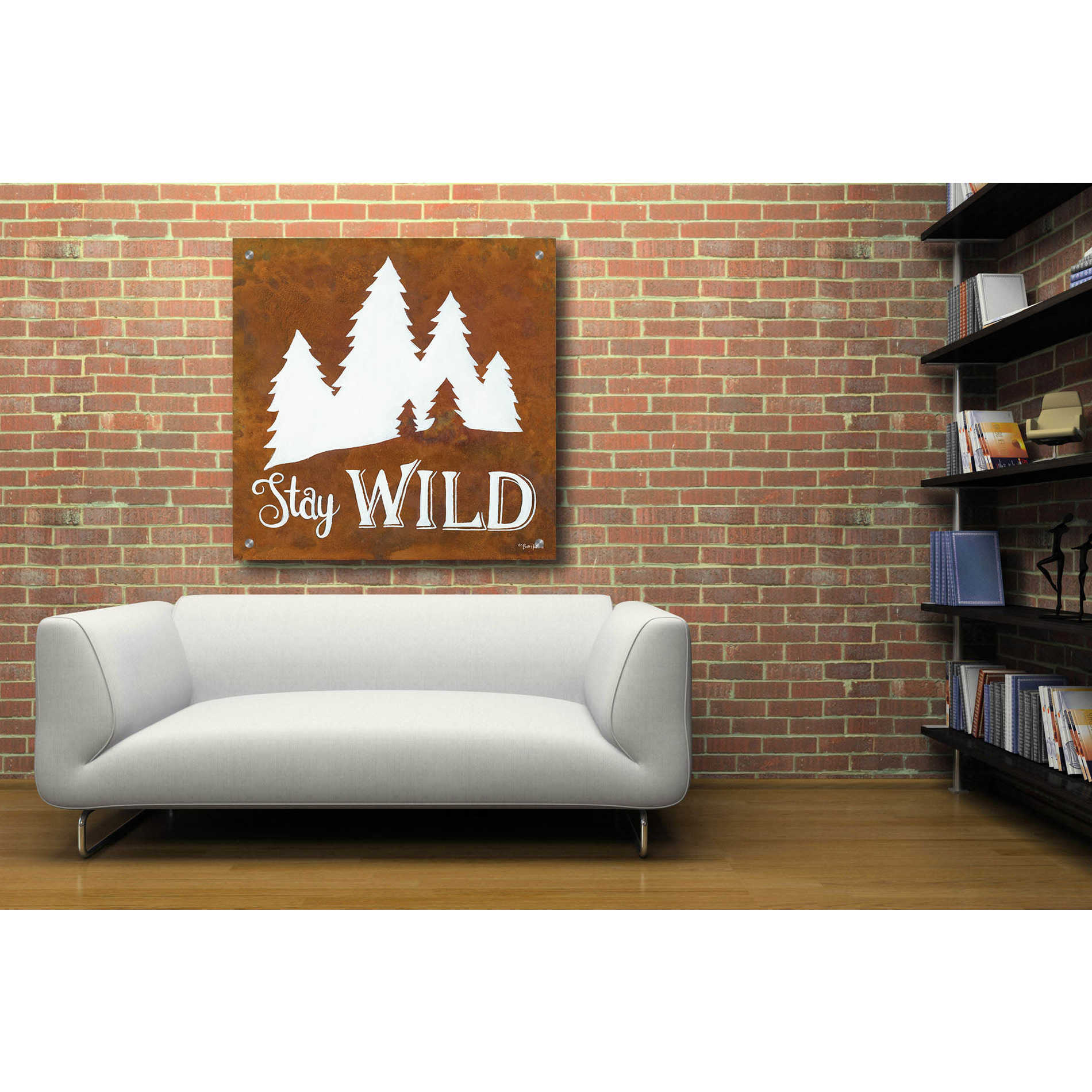 Epic Art 'Stay Wild' by Britt Hallowell, Acrylic Glass Wall Art,36x36