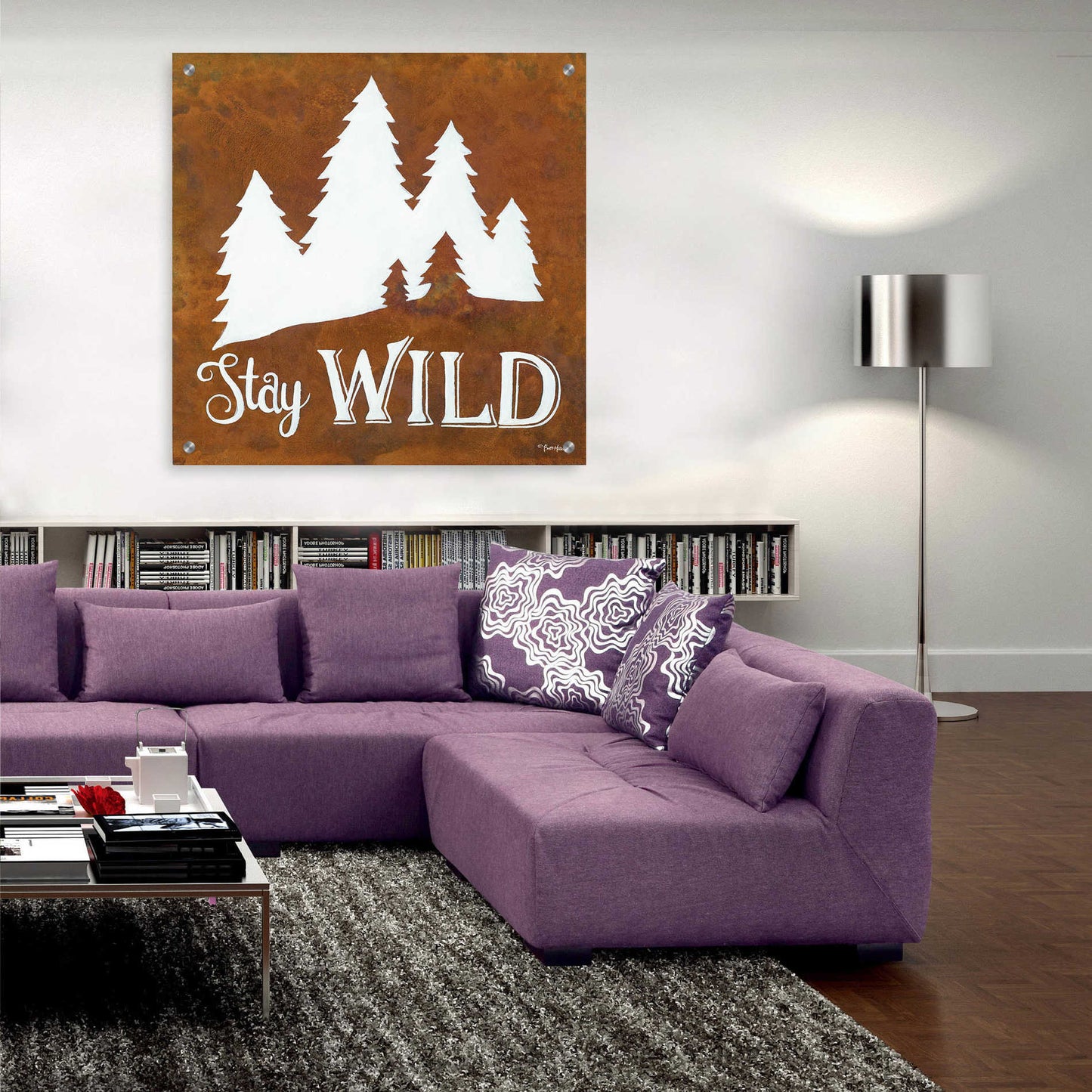 Epic Art 'Stay Wild' by Britt Hallowell, Acrylic Glass Wall Art,36x36