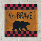 Epic Art 'Be Brave' by Britt Hallowell, Acrylic Glass Wall Art,12x12