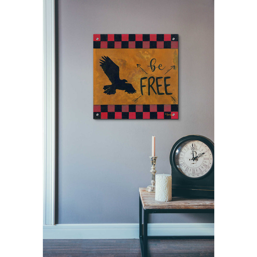 Epic Art 'Be Free' by Britt Hallowell, Acrylic Glass Wall Art,24x24