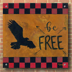 Epic Art 'Be Free' by Britt Hallowell, Acrylic Glass Wall Art,36x36