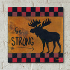Epic Art 'Be Strong' by Britt Hallowell, Acrylic Glass Wall Art,12x12