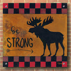 Epic Art 'Be Strong' by Britt Hallowell, Acrylic Glass Wall Art,36x36