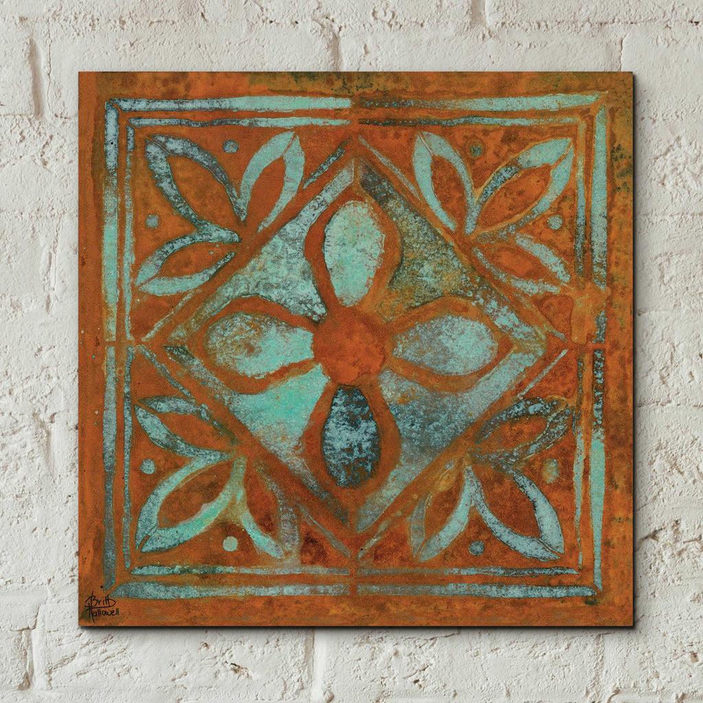 Epic Art 'Villa Tiles' by Britt Hallowell, Acrylic Glass Wall Art,12x12