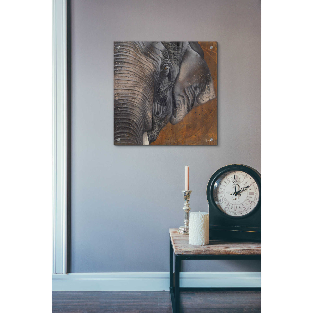 Epic Art 'The Gentlest Giant' by Britt Hallowell, Acrylic Glass Wall Art,24x24