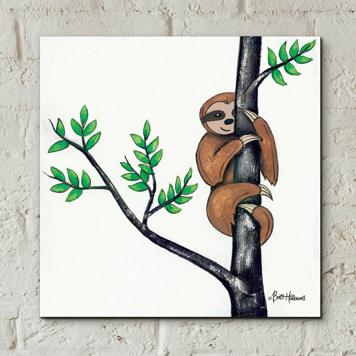 Epic Art 'Slo-Mo Fun I' by Britt Hallowell, Acrylic Glass Wall Art,12x12