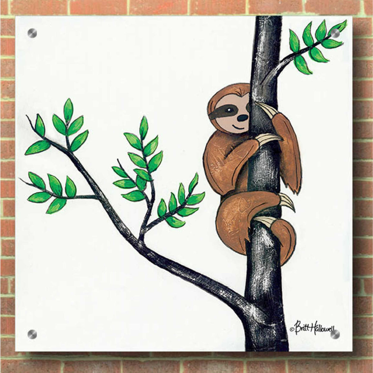 Epic Art 'Slo-Mo Fun I' by Britt Hallowell, Acrylic Glass Wall Art,36x36