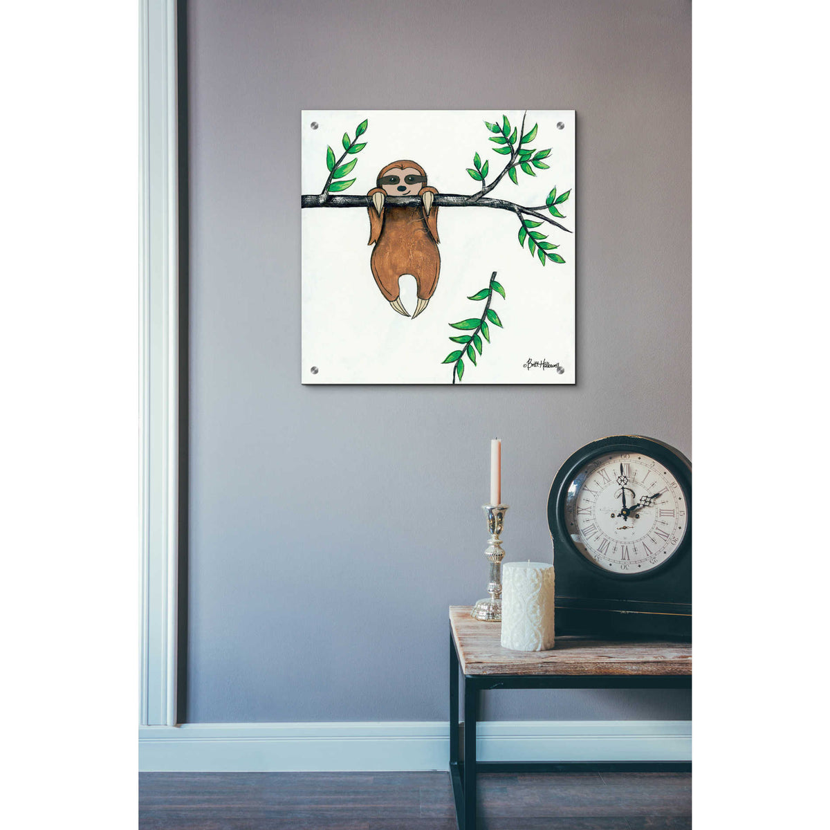 Epic Art 'Slo-Mo Fun II' by Britt Hallowell, Acrylic Glass Wall Art,24x24