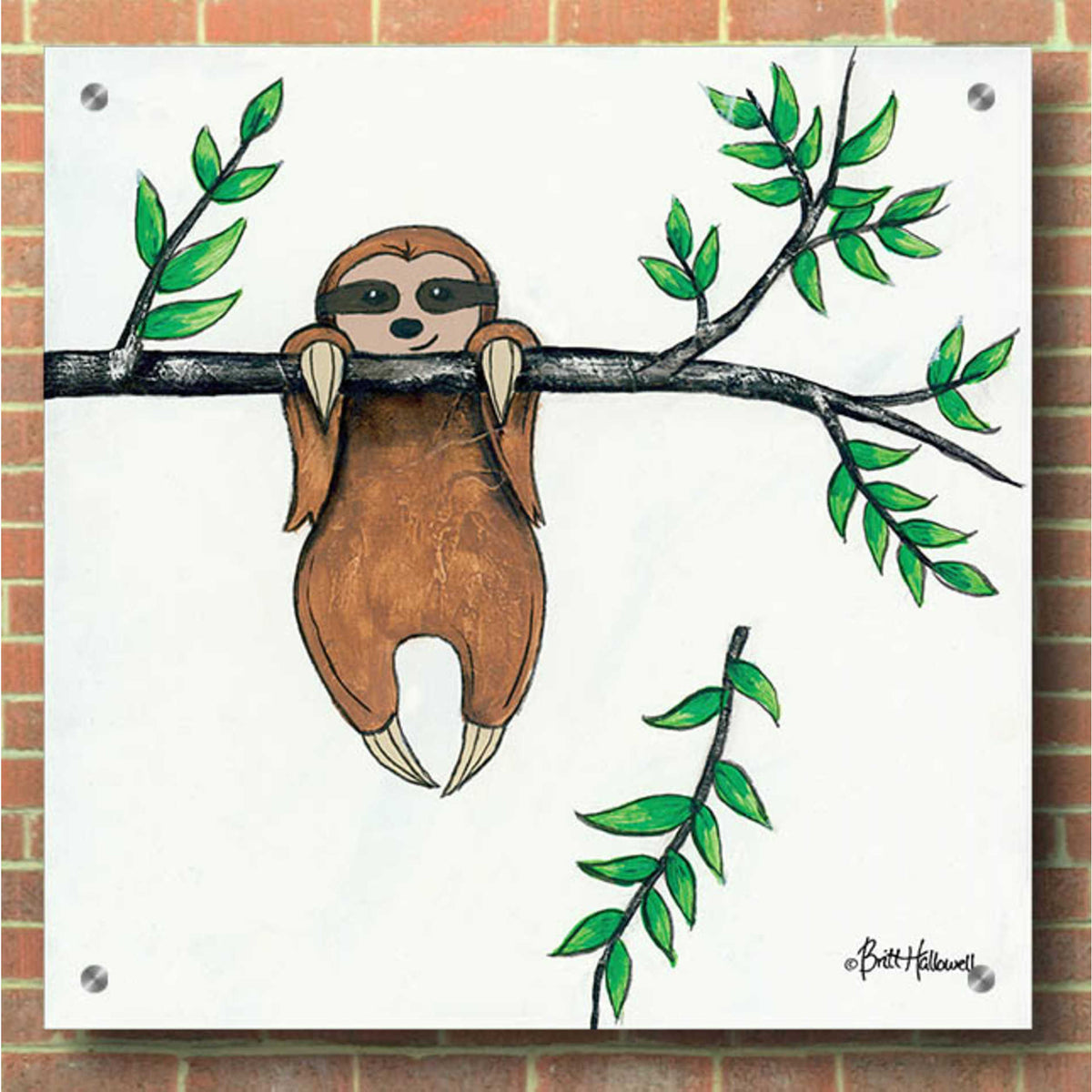 Epic Art 'Slo-Mo Fun II' by Britt Hallowell, Acrylic Glass Wall Art,36x36