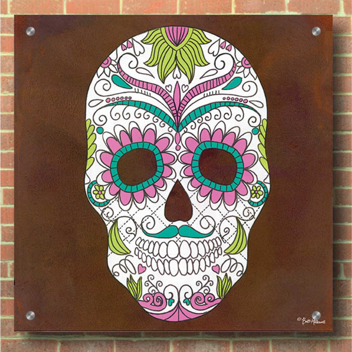 Epic Art 'Celebrating Life I' by Britt Hallowell, Acrylic Glass Wall Art,36x36