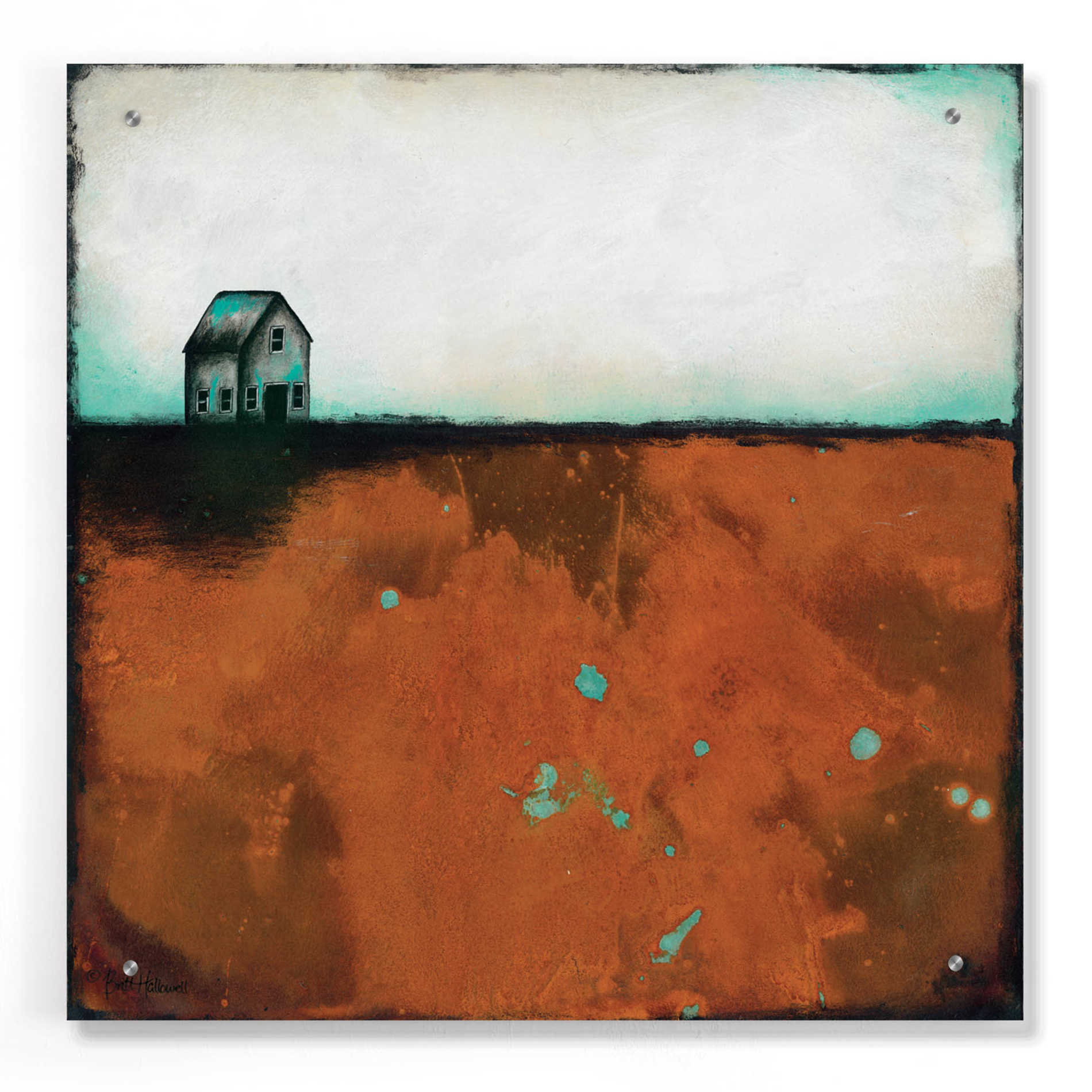 Epic Art 'Country Solace' by Britt Hallowell, Acrylic Glass Wall Art,24x24