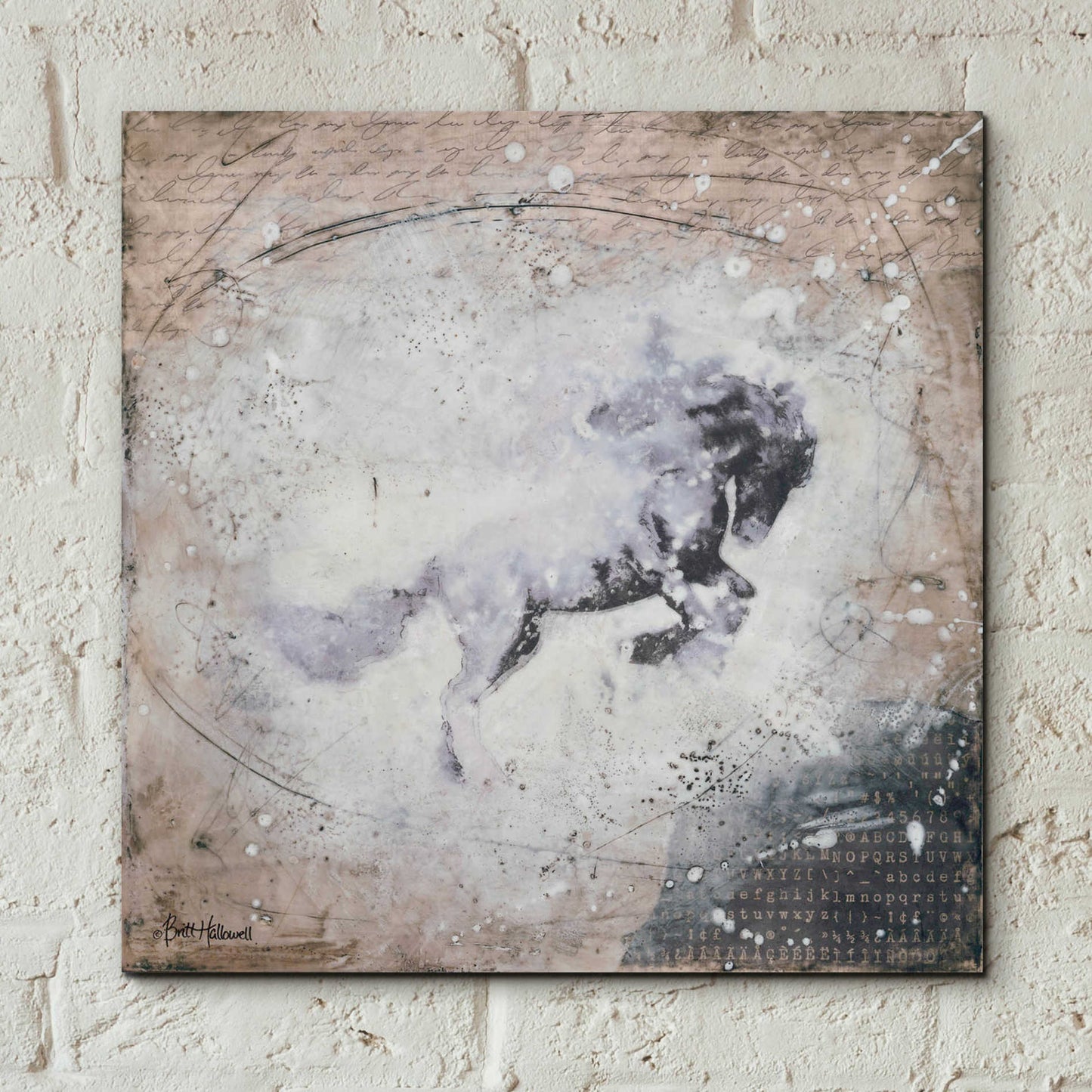 Epic Art 'Wild Spirit' by Britt Hallowell, Acrylic Glass Wall Art,12x12