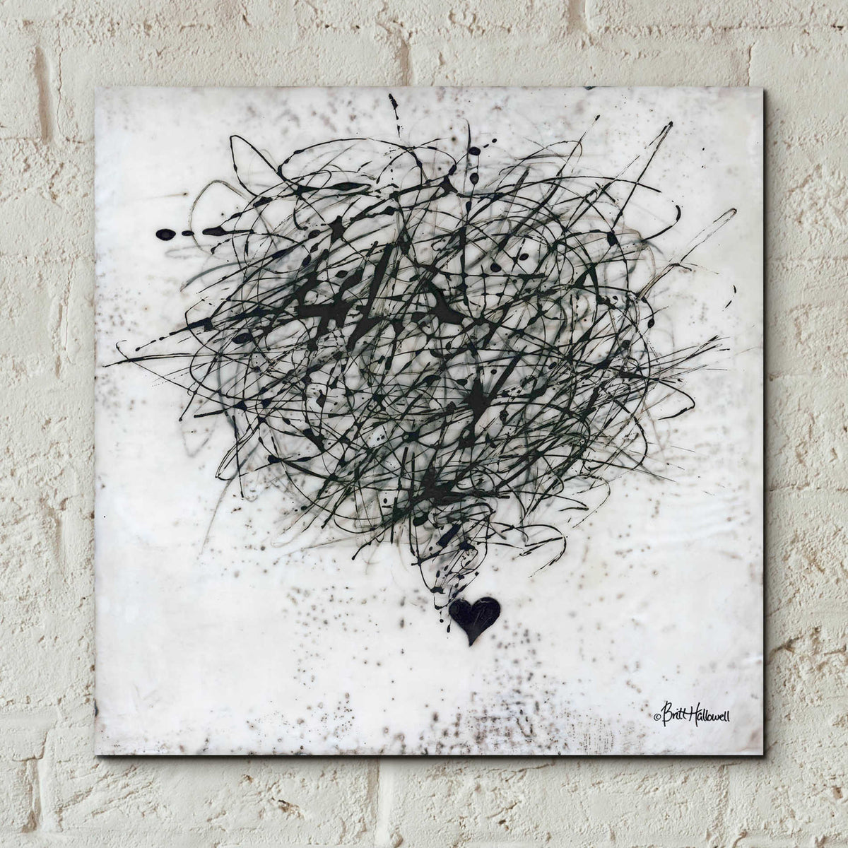 Epic Art 'Crazy Love' by Britt Hallowell, Acrylic Glass Wall Art,12x12