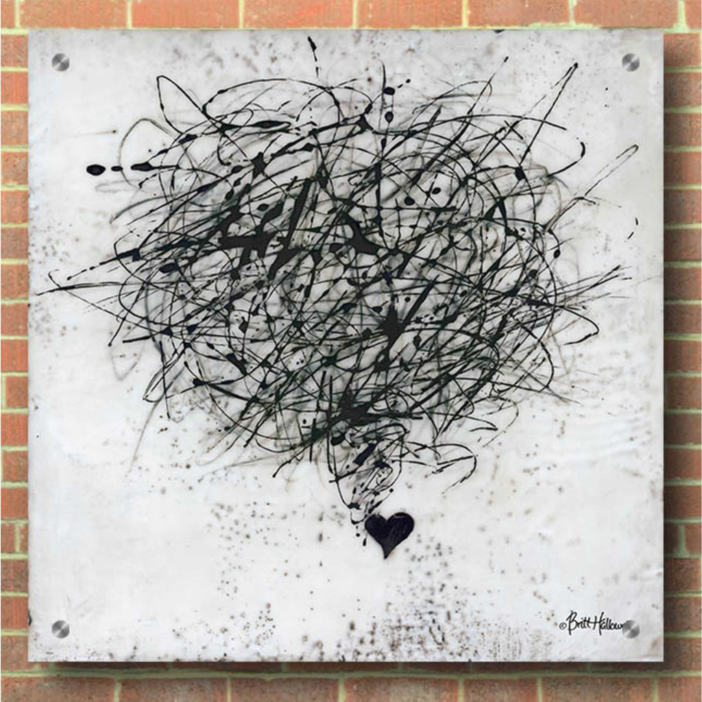 Epic Art 'Crazy Love' by Britt Hallowell, Acrylic Glass Wall Art,36x36
