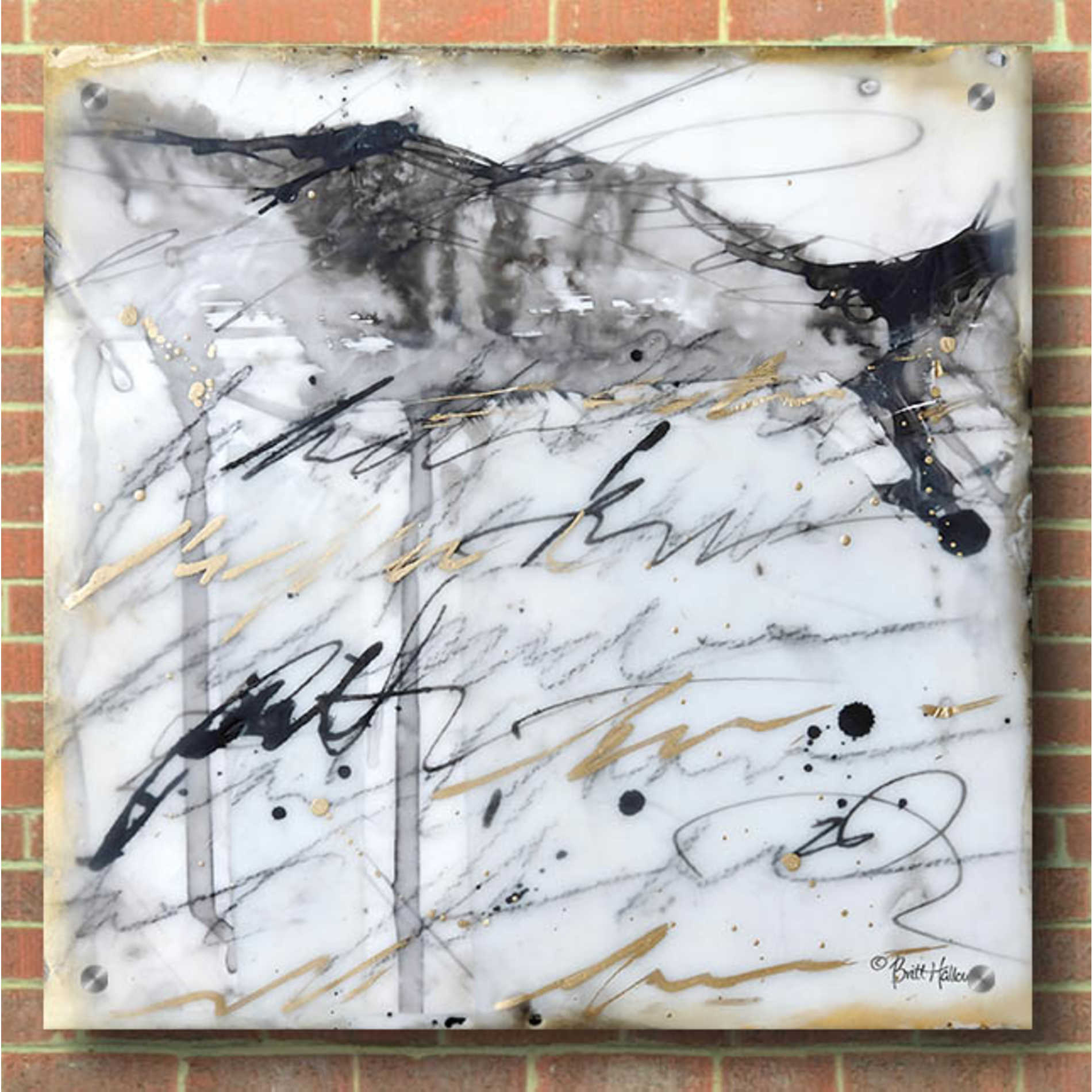 Epic Art 'The World is Calling' by Britt Hallowell, Acrylic Glass Wall Art,36x36