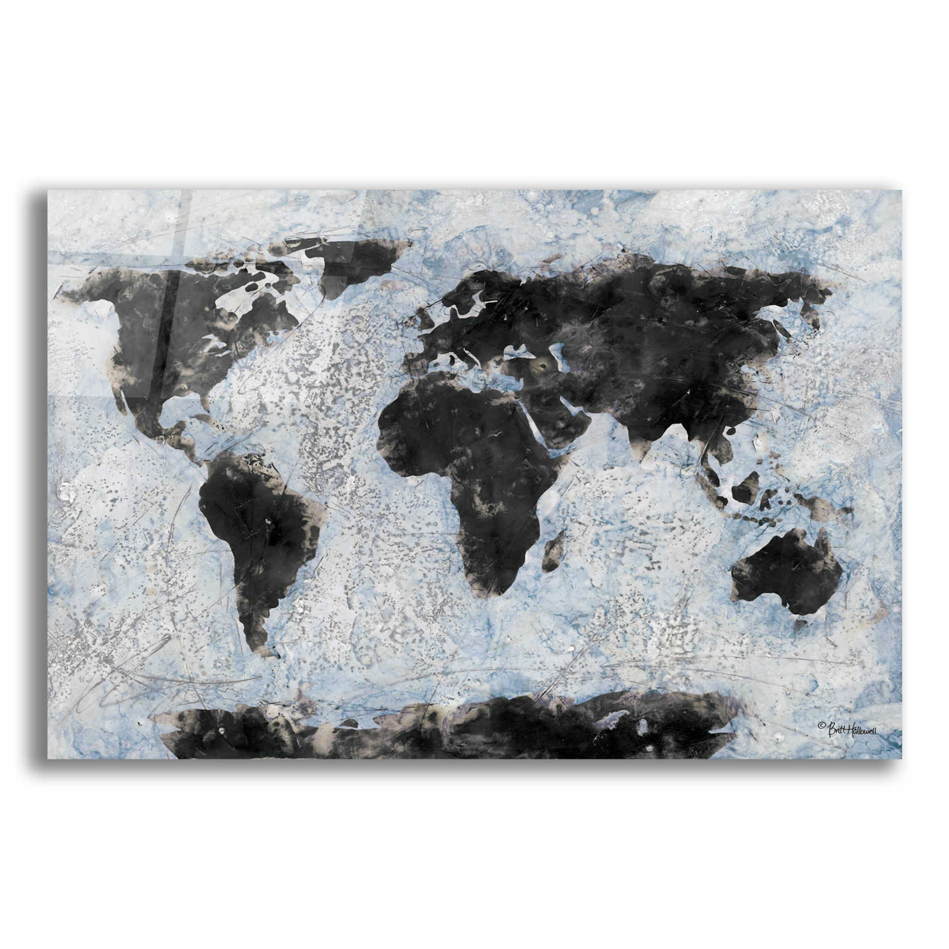 Epic Art 'Old World Map 2' by Britt Hallowell, Acrylic Glass Wall Art