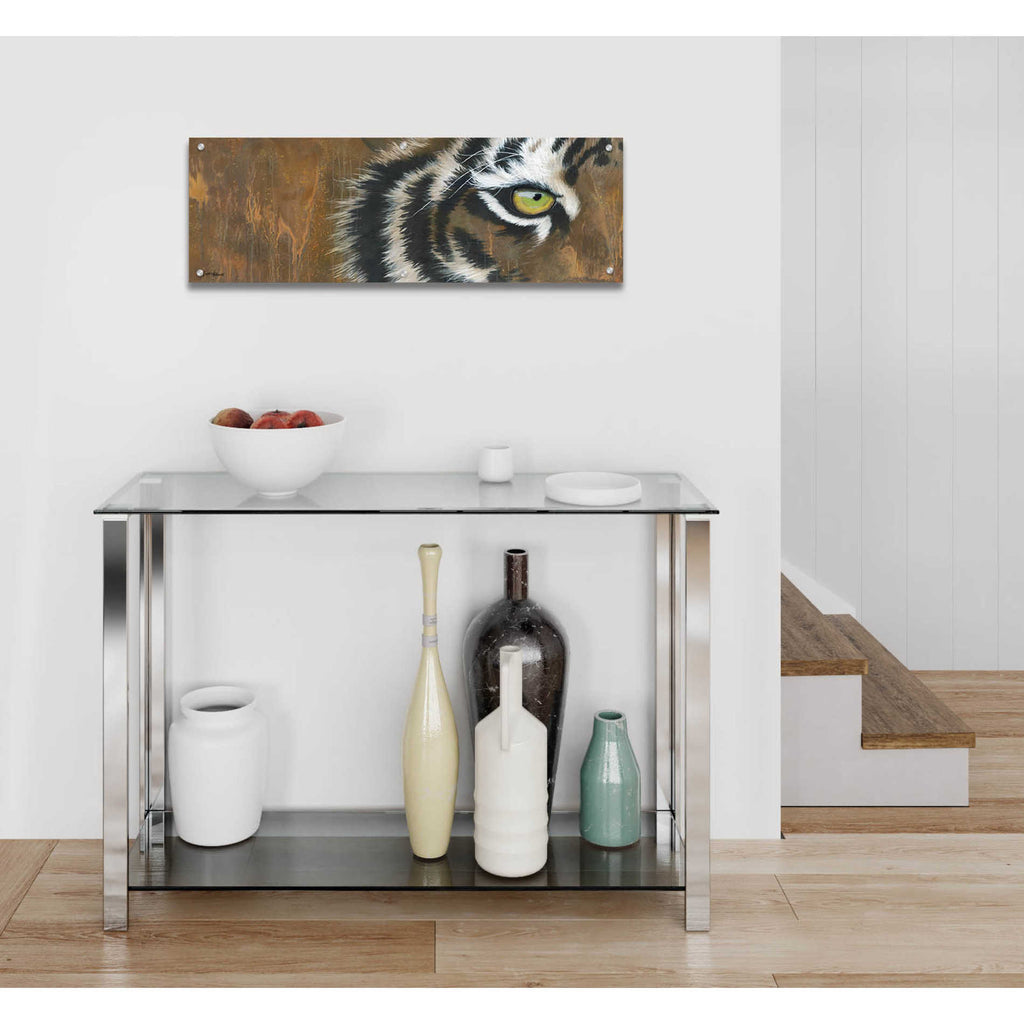 Epic Art 'Searching for the Man Cub' by Britt Hallowell, Acrylic Glass Wall Art,36x12