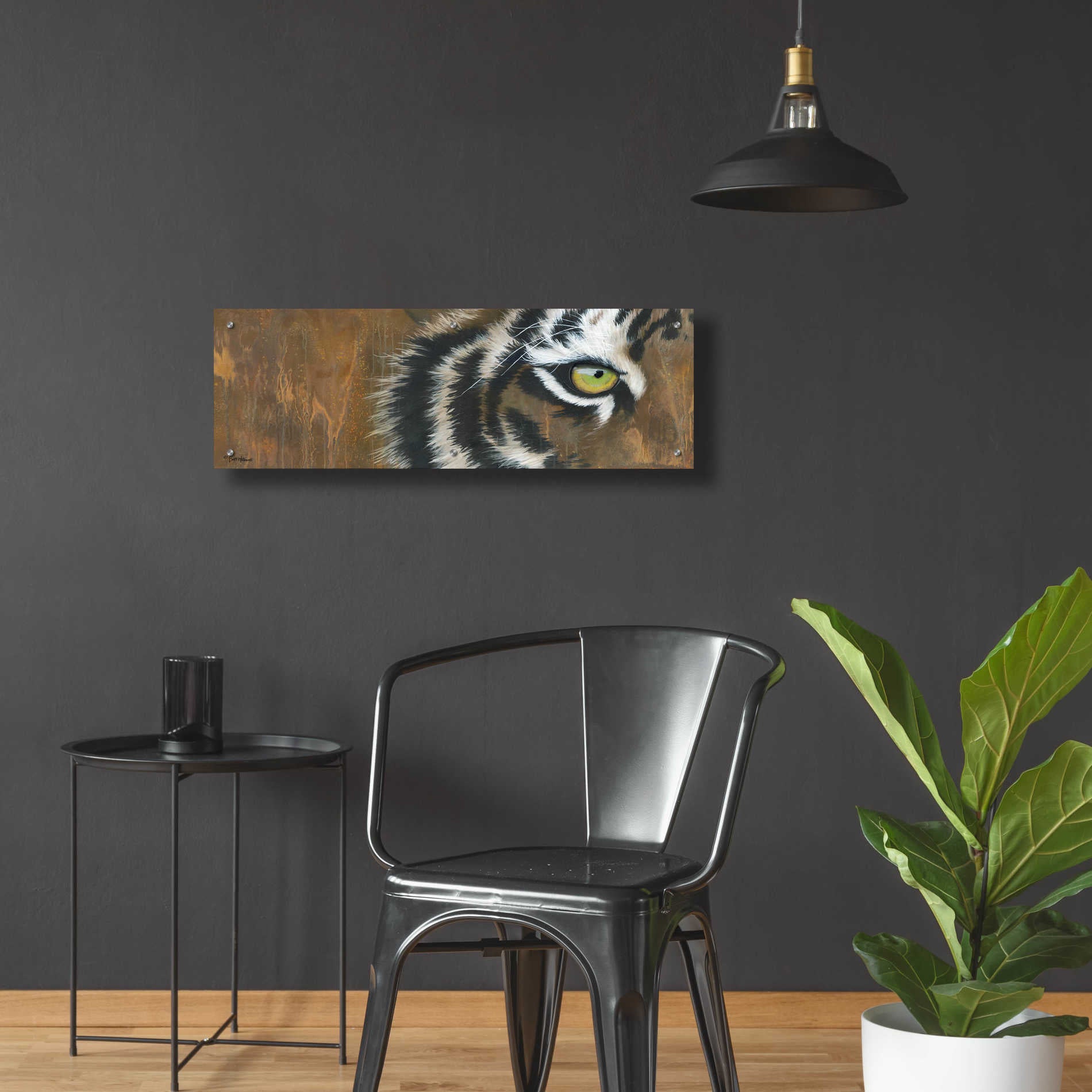 Epic Art 'Searching for the Man Cub' by Britt Hallowell, Acrylic Glass Wall Art,36x12
