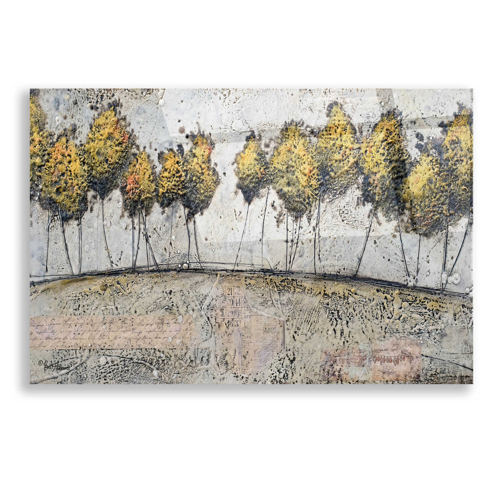 Epic Art 'A Route of Gold' by Britt Hallowell, Acrylic Glass Wall Art