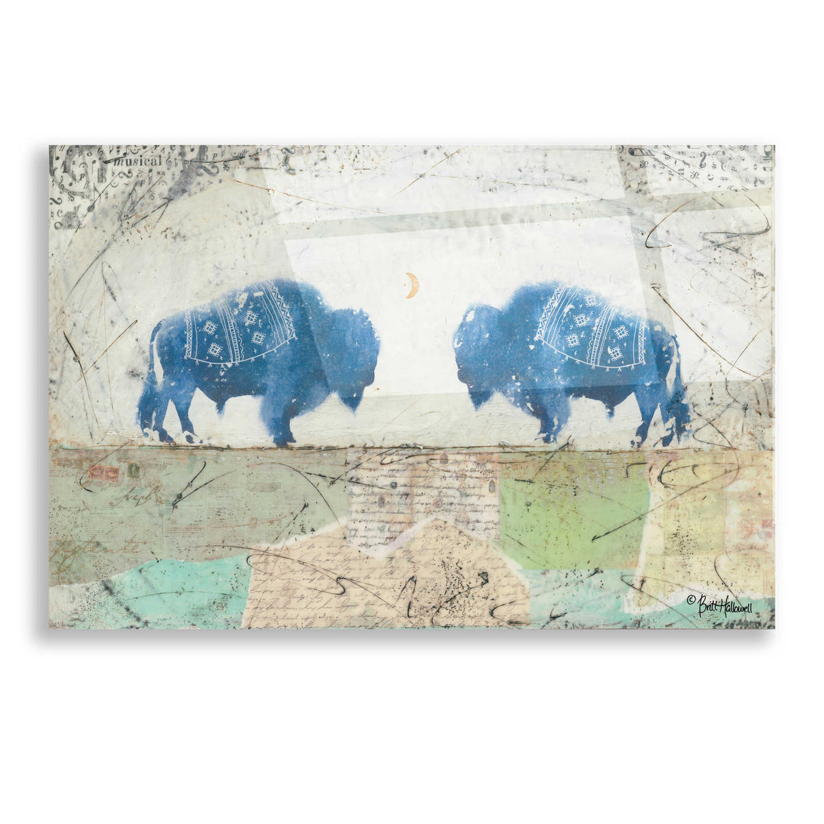 Epic Art 'Patchwork Quilt of Life' by Britt Hallowell, Acrylic Glass Wall Art