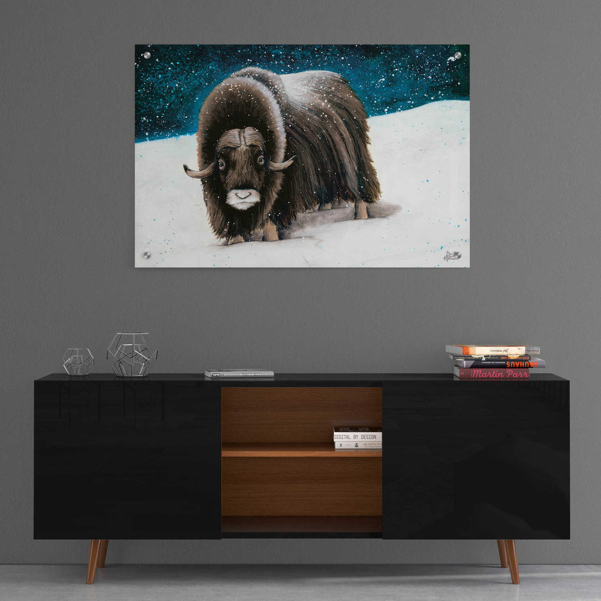 Epic Art 'Dressed for Winter' by Britt Hallowell, Acrylic Glass Wall Art,36x24