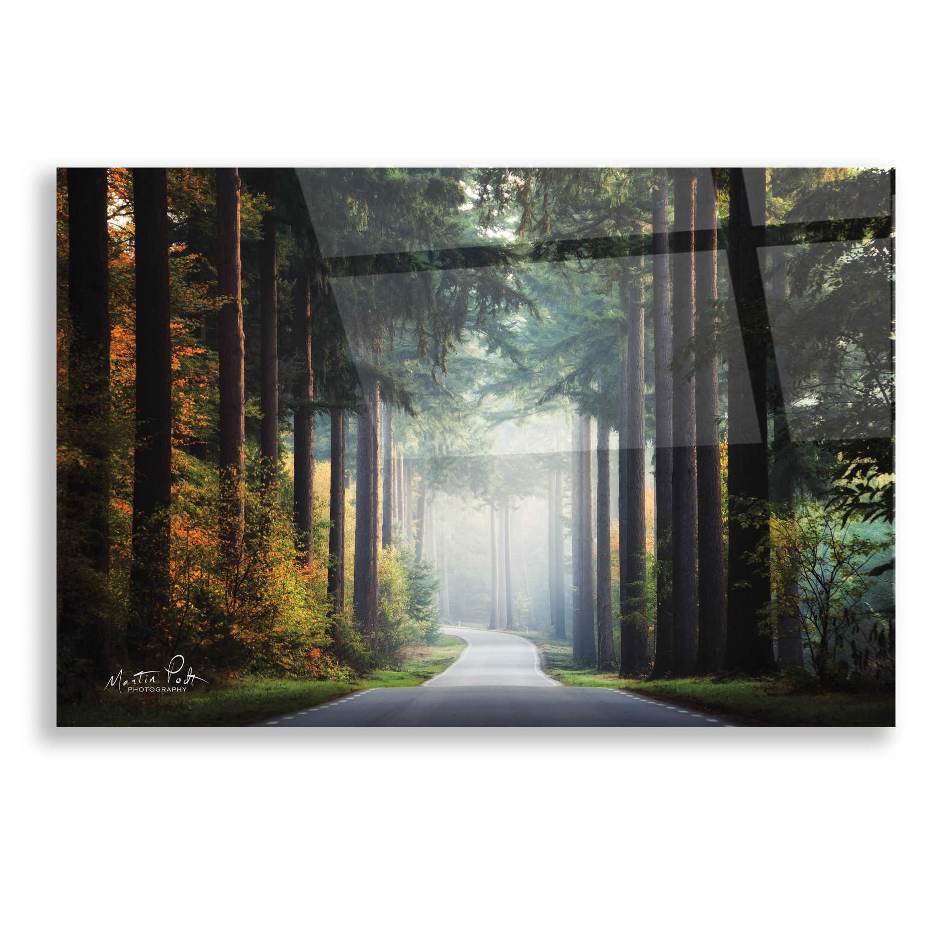 Epic Art 'Mysterious Roads' by Martin Podt, Acrylic Glass Wall Art,16x12