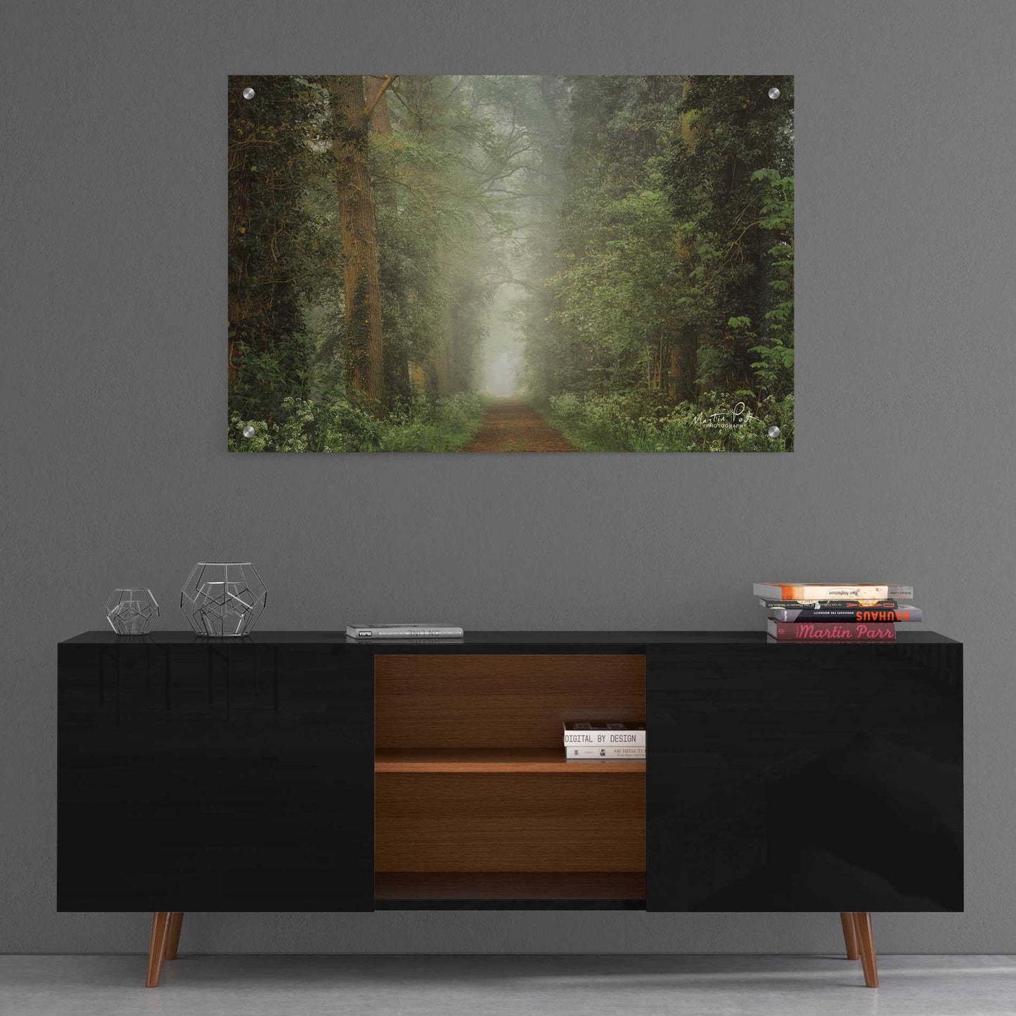 Epic Art 'Misty Spring Road' by Martin Podt, Acrylic Glass Wall Art,36x24