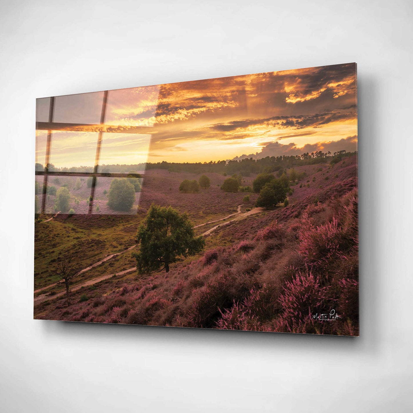 Epic Art 'Just a Sunset in the Netherlands' by Martin Podt, Acrylic Glass Wall Art,16x12