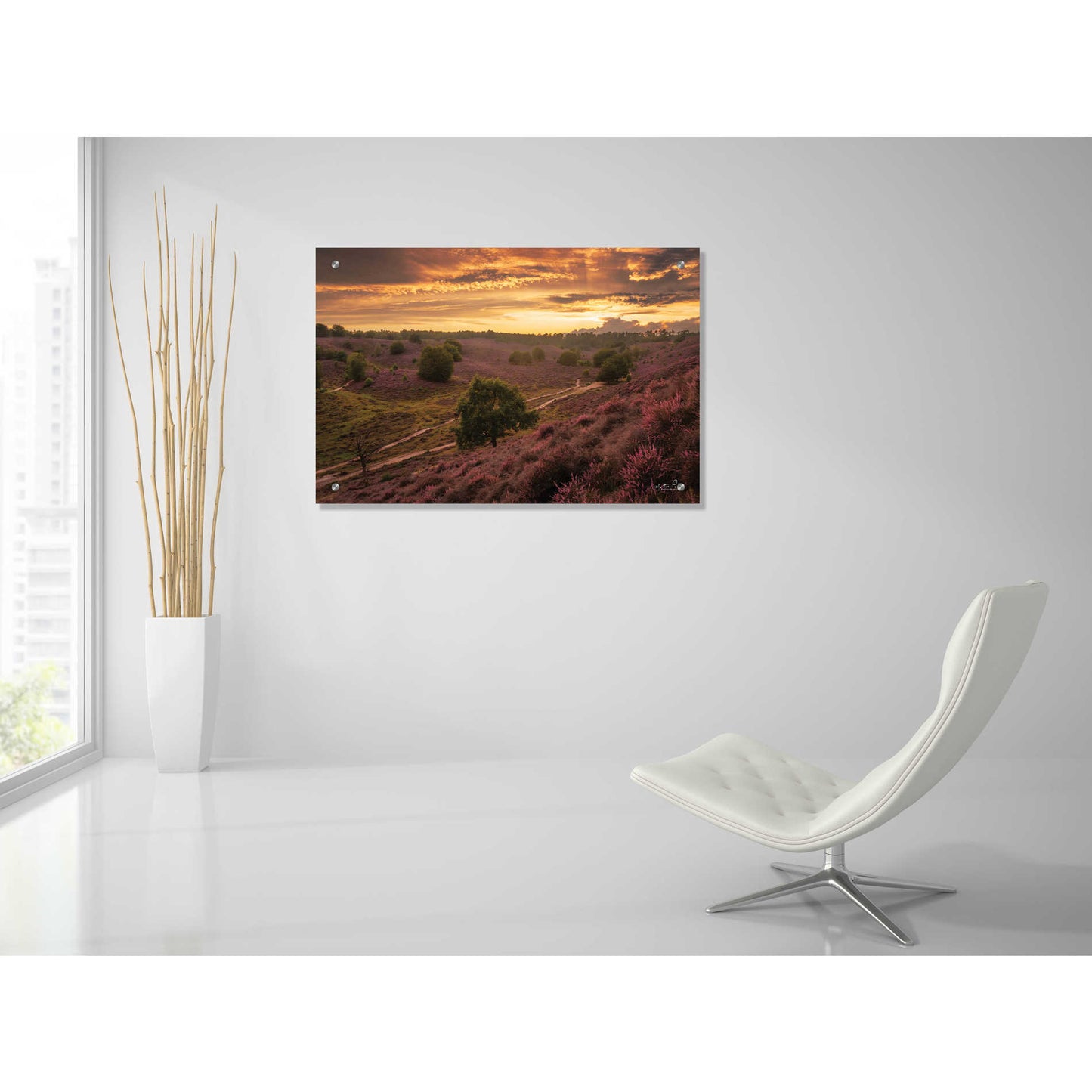 Epic Art 'Just a Sunset in the Netherlands' by Martin Podt, Acrylic Glass Wall Art,36x24