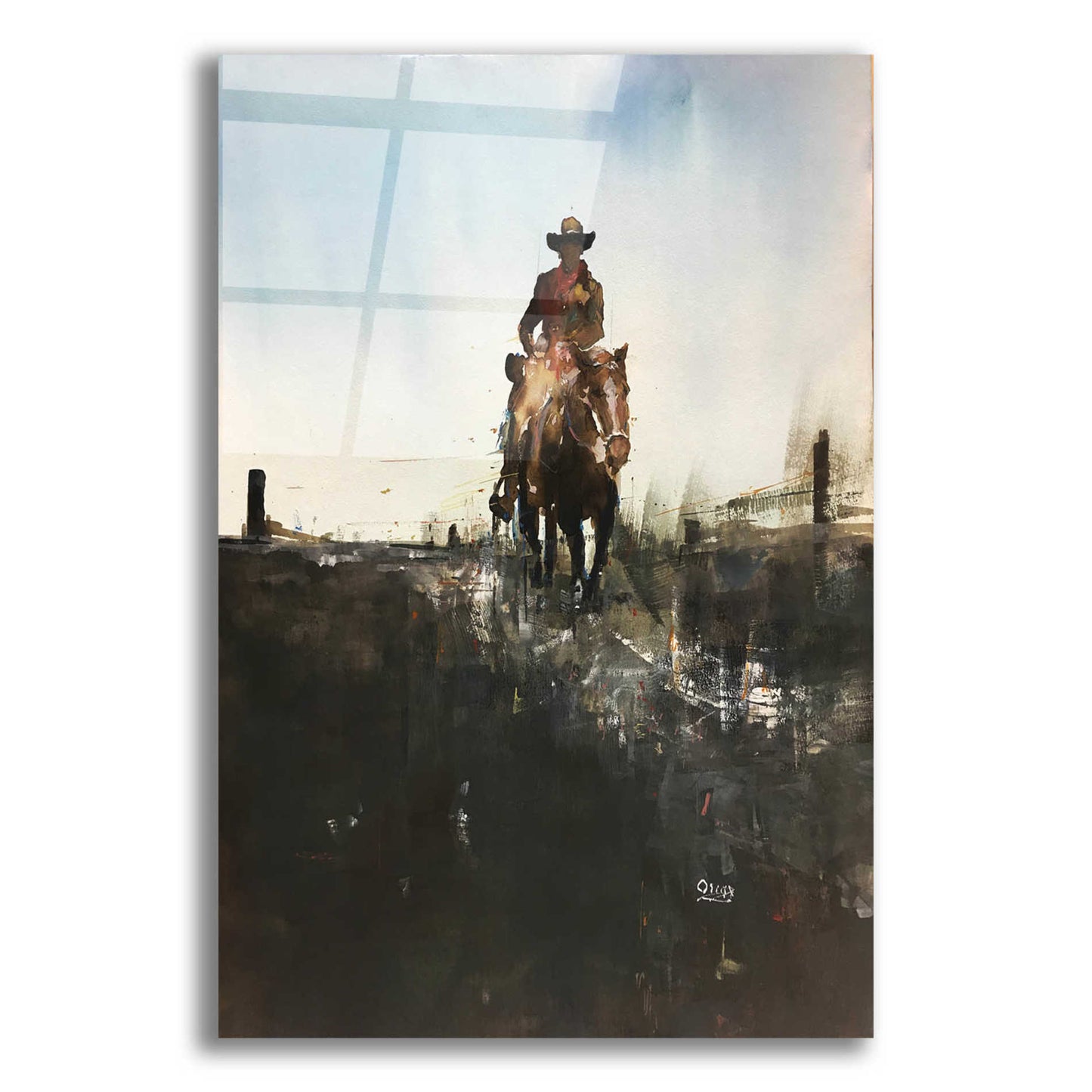 Epic Art 'Horse With No Name' by Oscar Alvarez Pardo, Acrylic Glass Wall Art,12x16