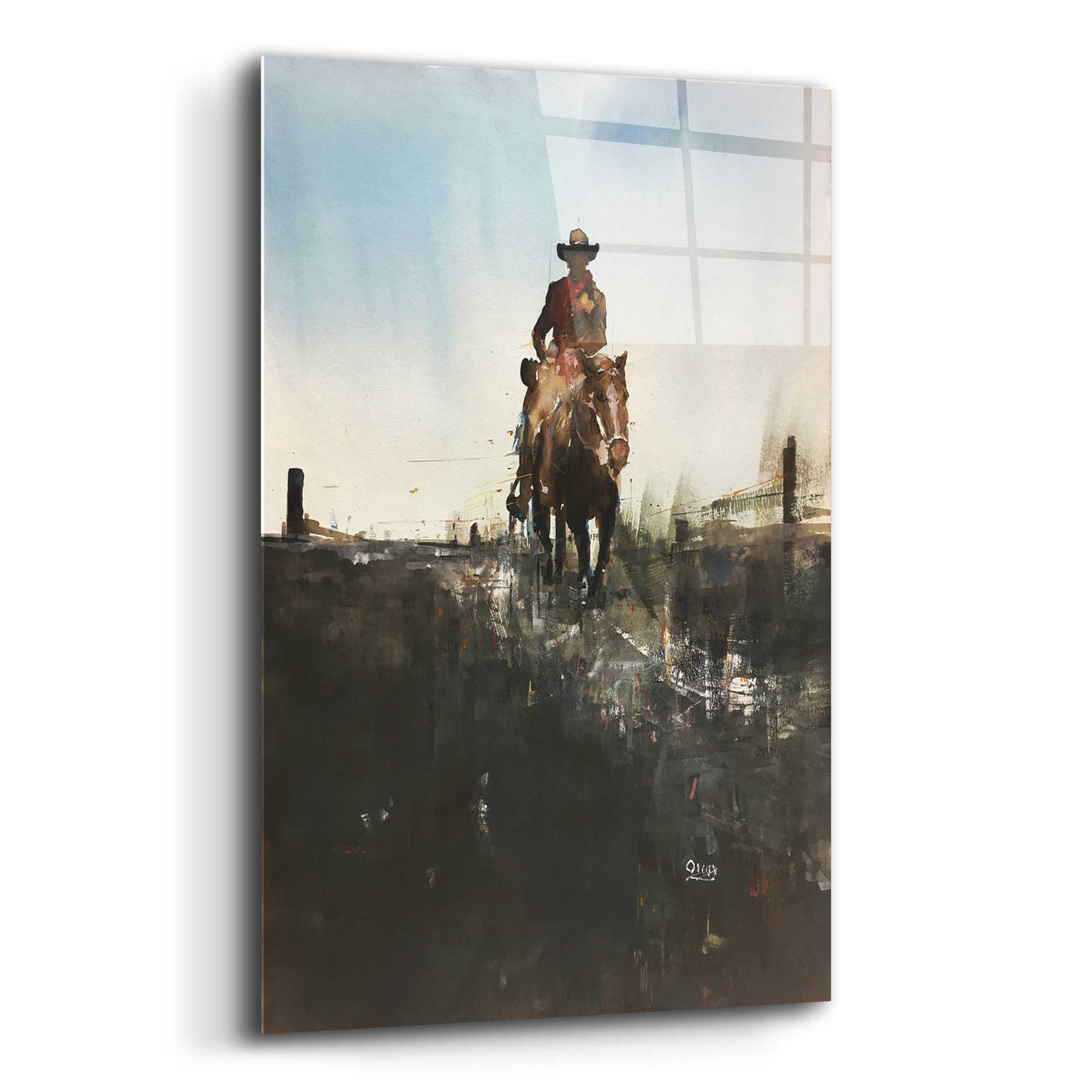 Epic Art 'Horse With No Name' by Oscar Alvarez Pardo, Acrylic Glass Wall Art,16x24