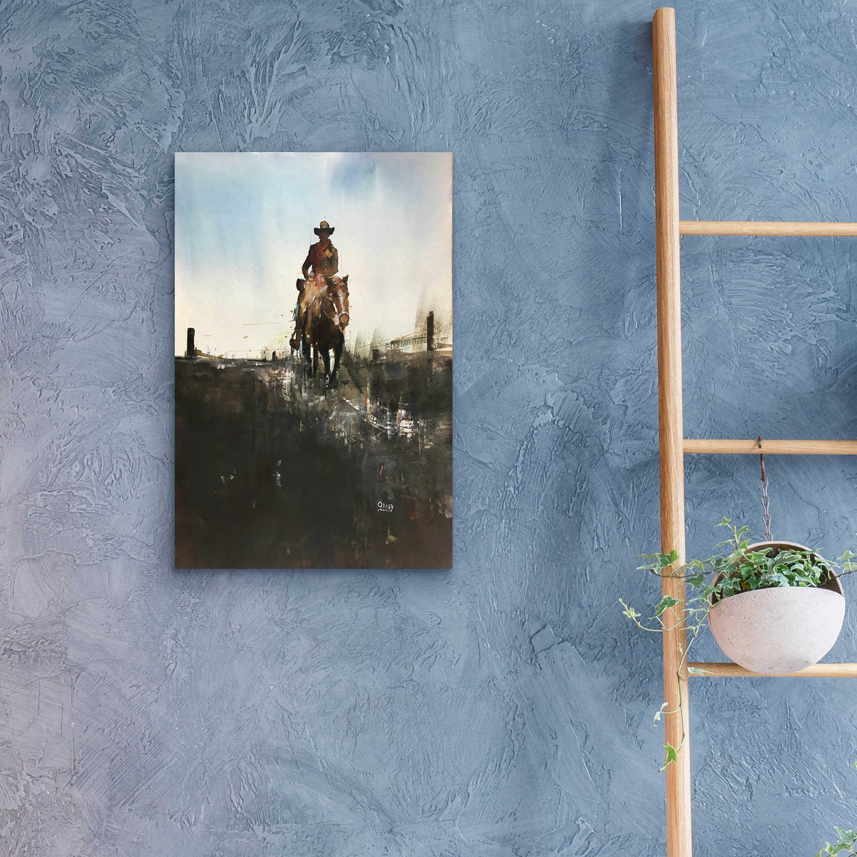 Epic Art 'Horse With No Name' by Oscar Alvarez Pardo, Acrylic Glass Wall Art,16x24