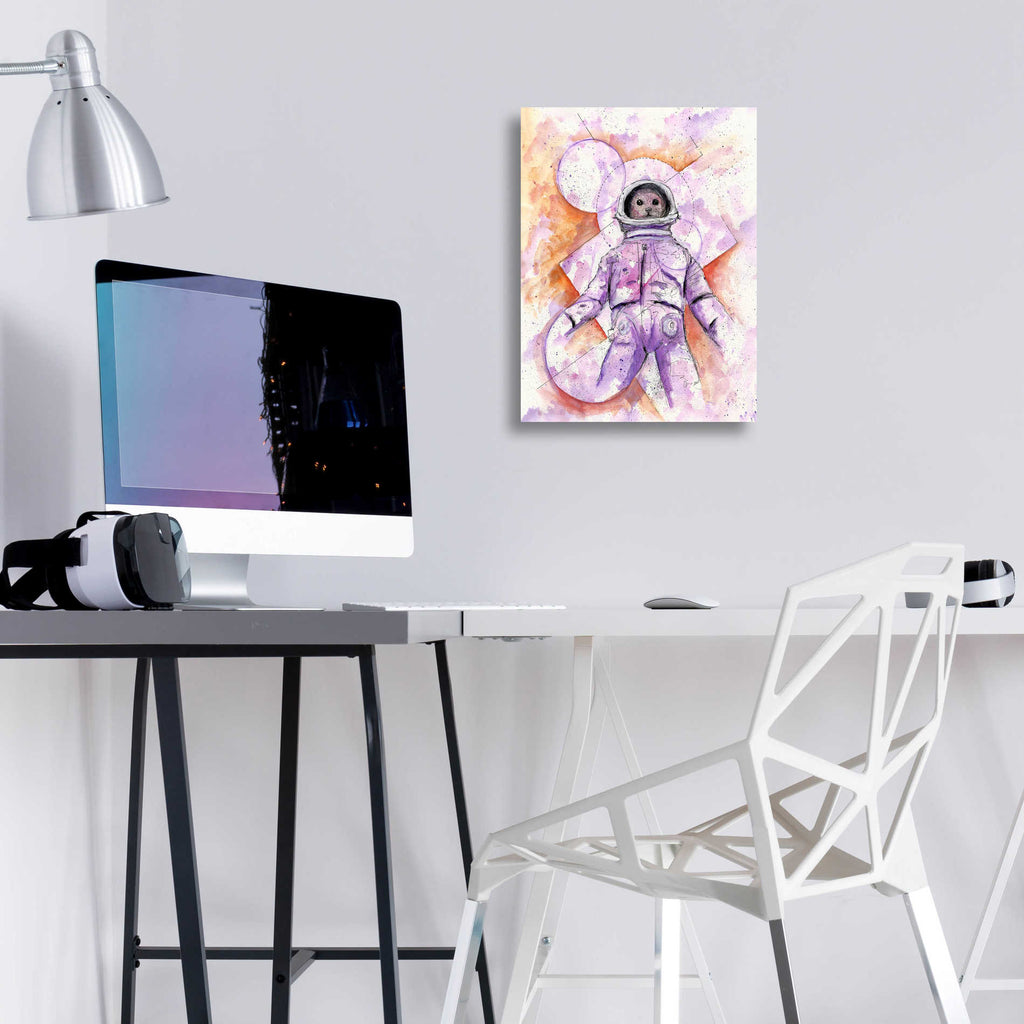 Epic Art 'Astro Cat' by Craig Snodgrass, Acrylic Glass Wall Art,12x16