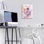 Epic Art 'Astro Cat' by Craig Snodgrass, Acrylic Glass Wall Art,12x16