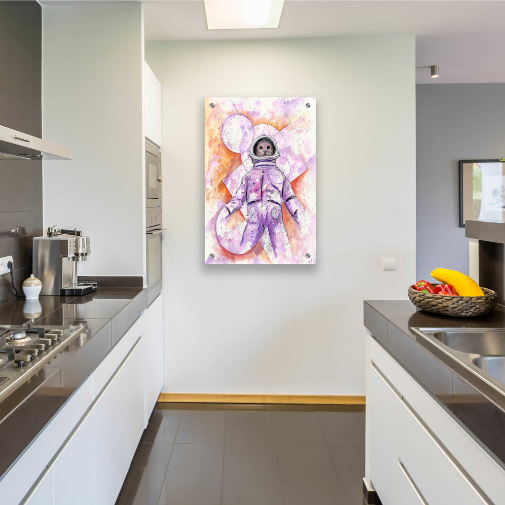 Epic Art 'Astro Cat' by Craig Snodgrass, Acrylic Glass Wall Art,24x36