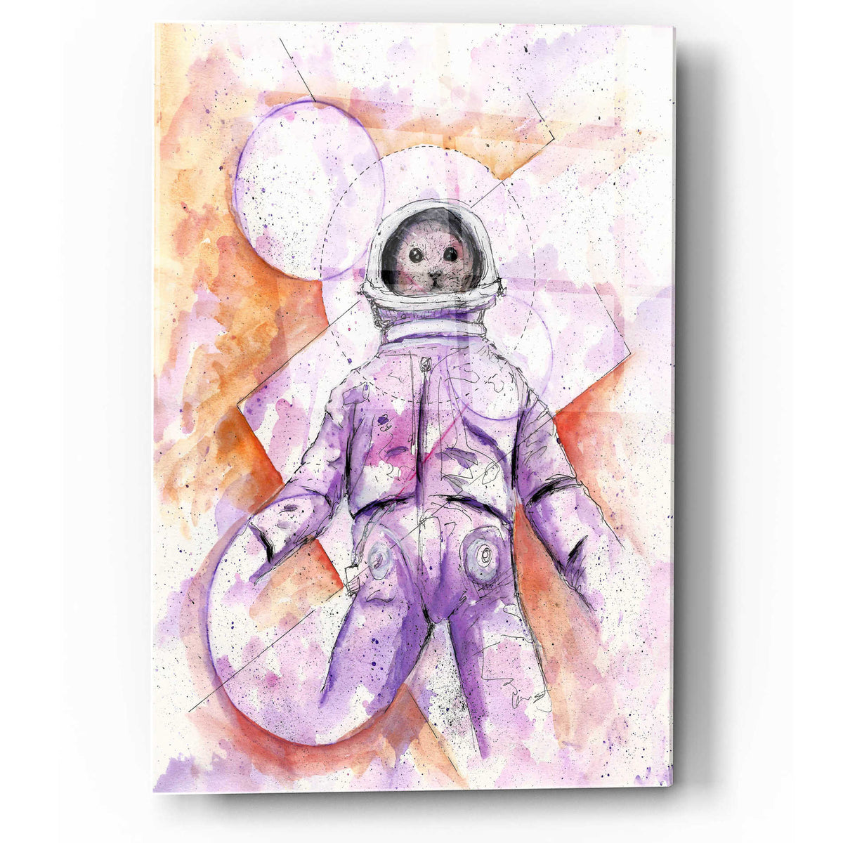 Epic Art 'Astro Cat' by Craig Snodgrass, Acrylic Glass Wall Art