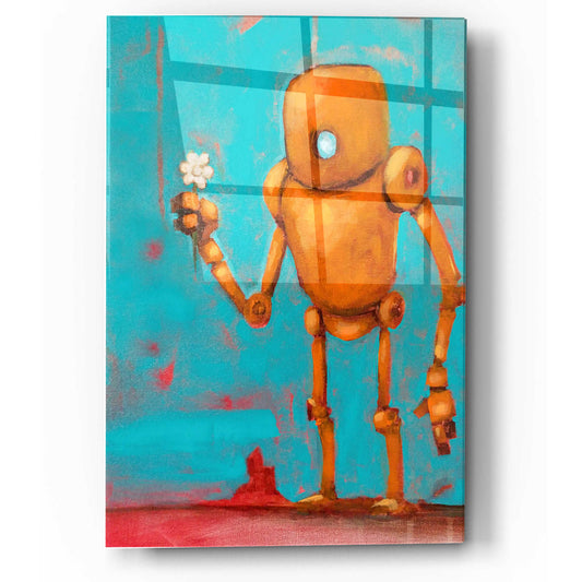 Epic Art 'Bot With Flower' by Craig Snodgrass, Acrylic Glass Wall Art
