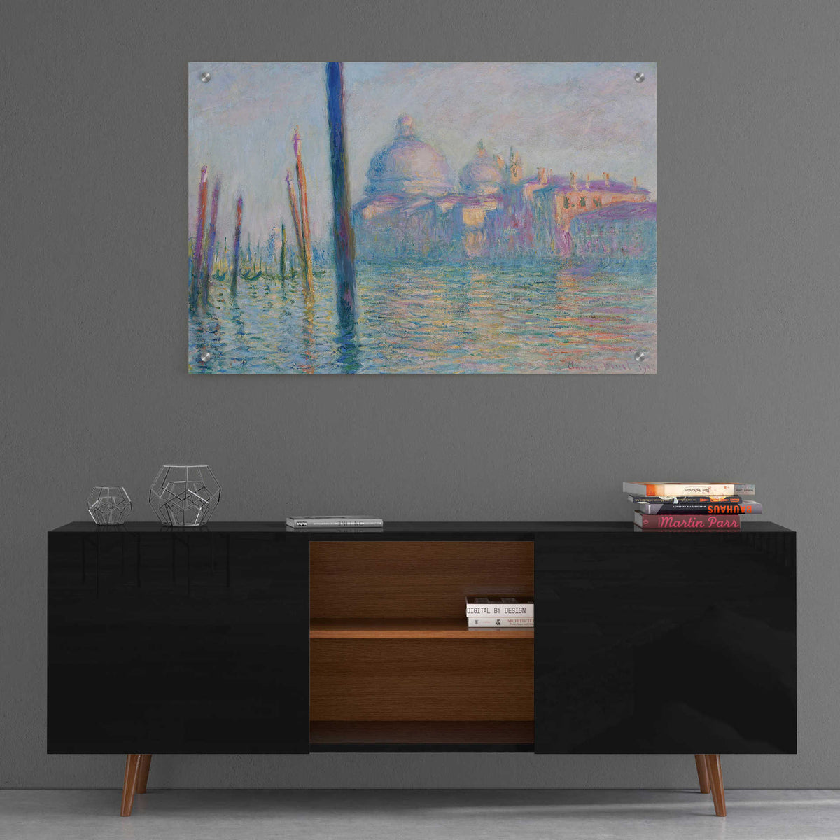 Epic Art 'Le Grand Canal' by Claude Monet, Acrylic Glass Wall Art,36x24