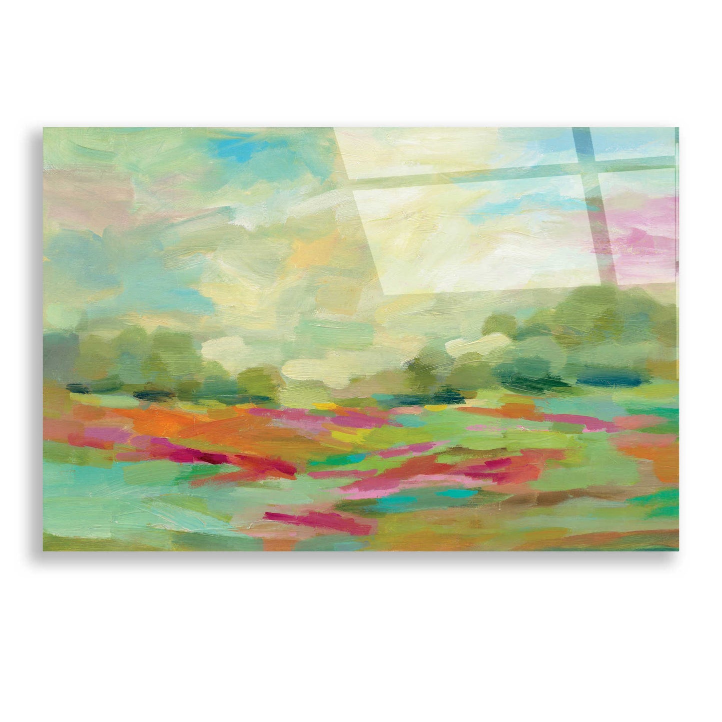 Epic Art 'Sunny Fields' by Silvia Vassileva, Acrylic Glass Wall Art,24x16