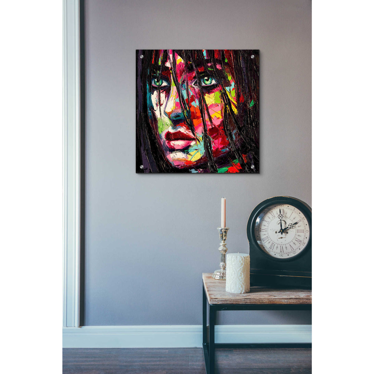 Epic Art 'Behind The Rain Front,' Acrylic Glass Wall Art,24x24