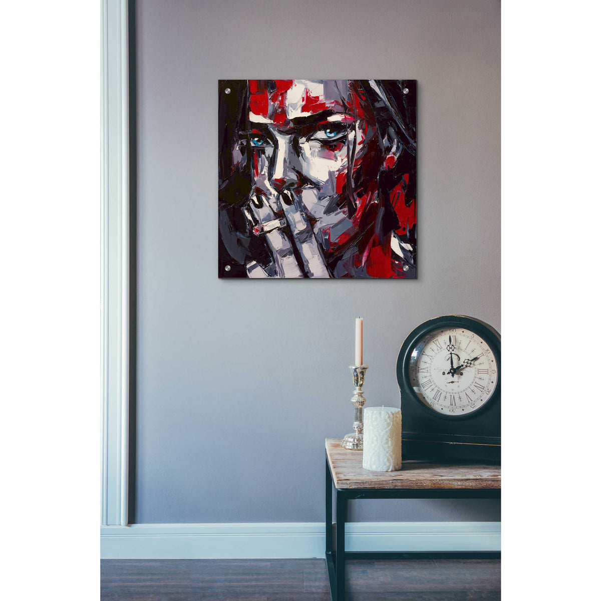 Epic Art 'Contour Of The Sin,' Acrylic Glass Wall Art,24x24