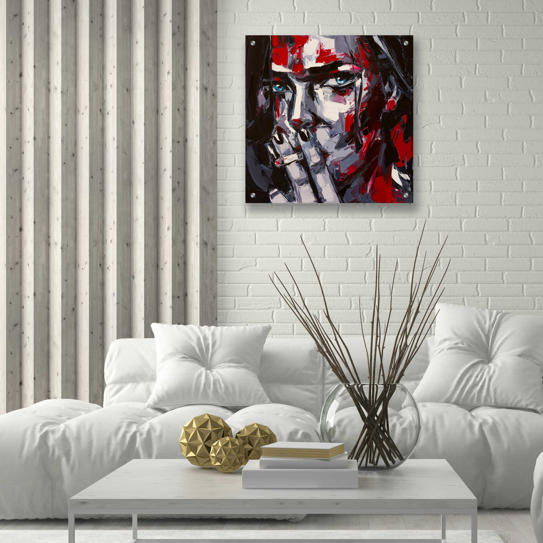 Epic Art 'Contour Of The Sin,' Acrylic Glass Wall Art,24x24