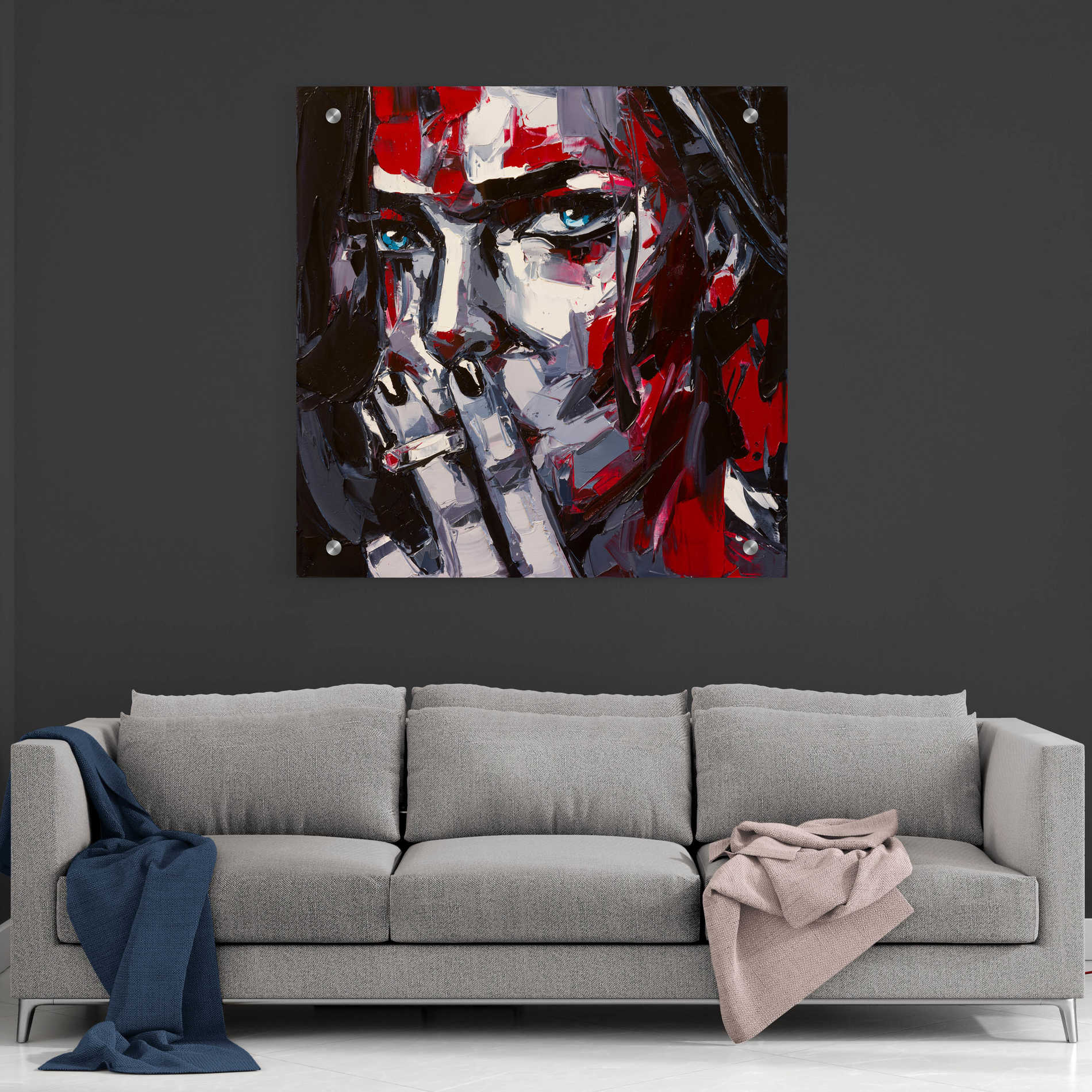 Epic Art 'Contour Of The Sin,' Acrylic Glass Wall Art,36x36