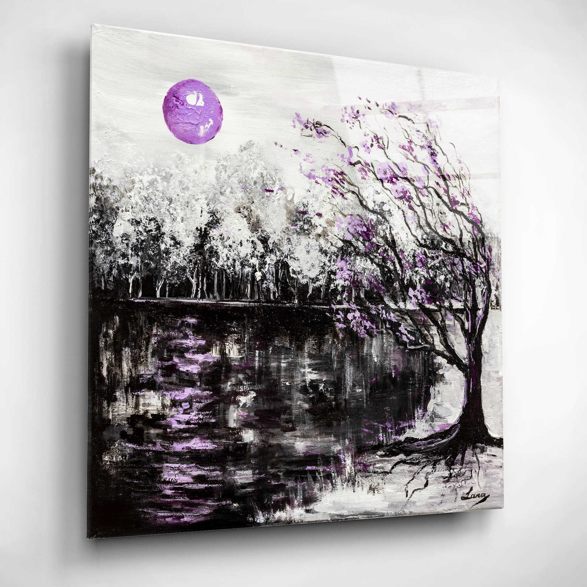 Epic Art 'Flute Melody,' Acrylic Glass Wall Art,12x12