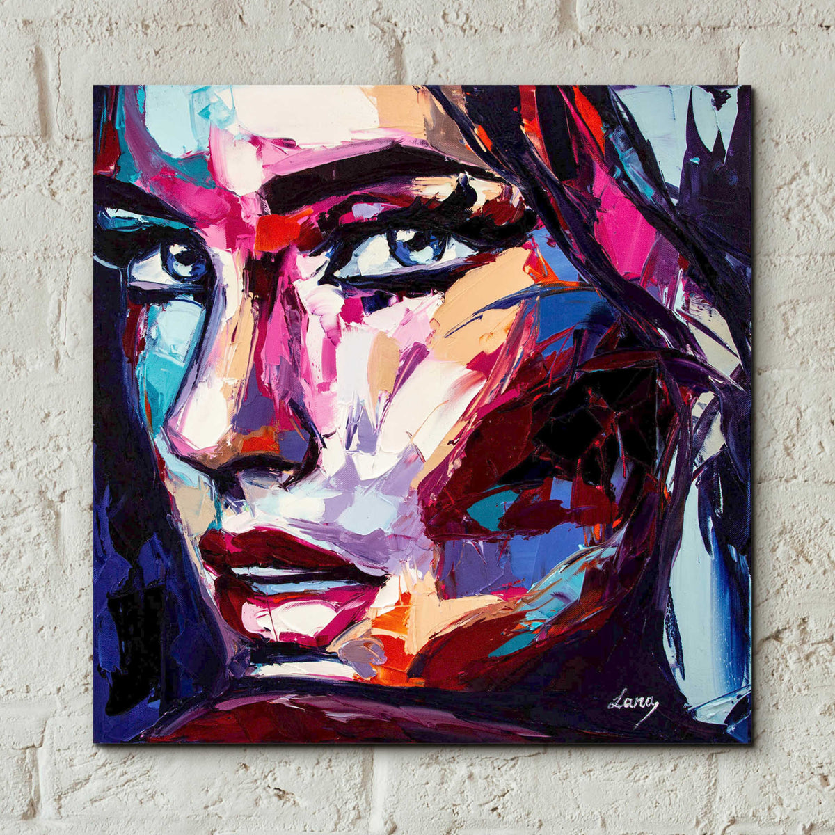 Epic Art 'Turn To Blues,' Acrylic Glass Wall Art,12x12