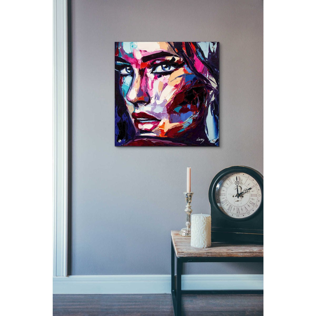 Epic Art 'Turn To Blues,' Acrylic Glass Wall Art,24x24