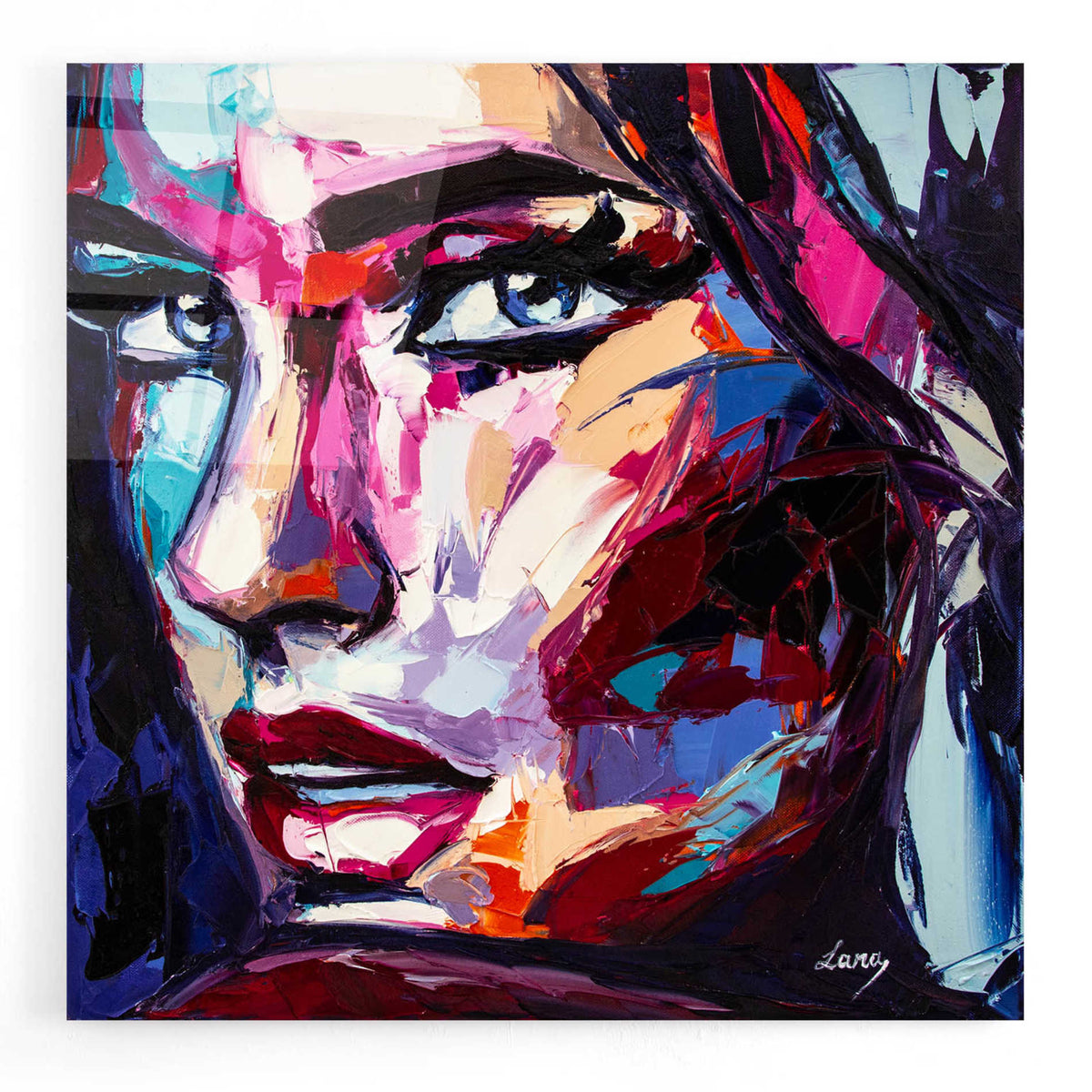 Epic Art 'Turn To Blues,' Acrylic Glass Wall Art