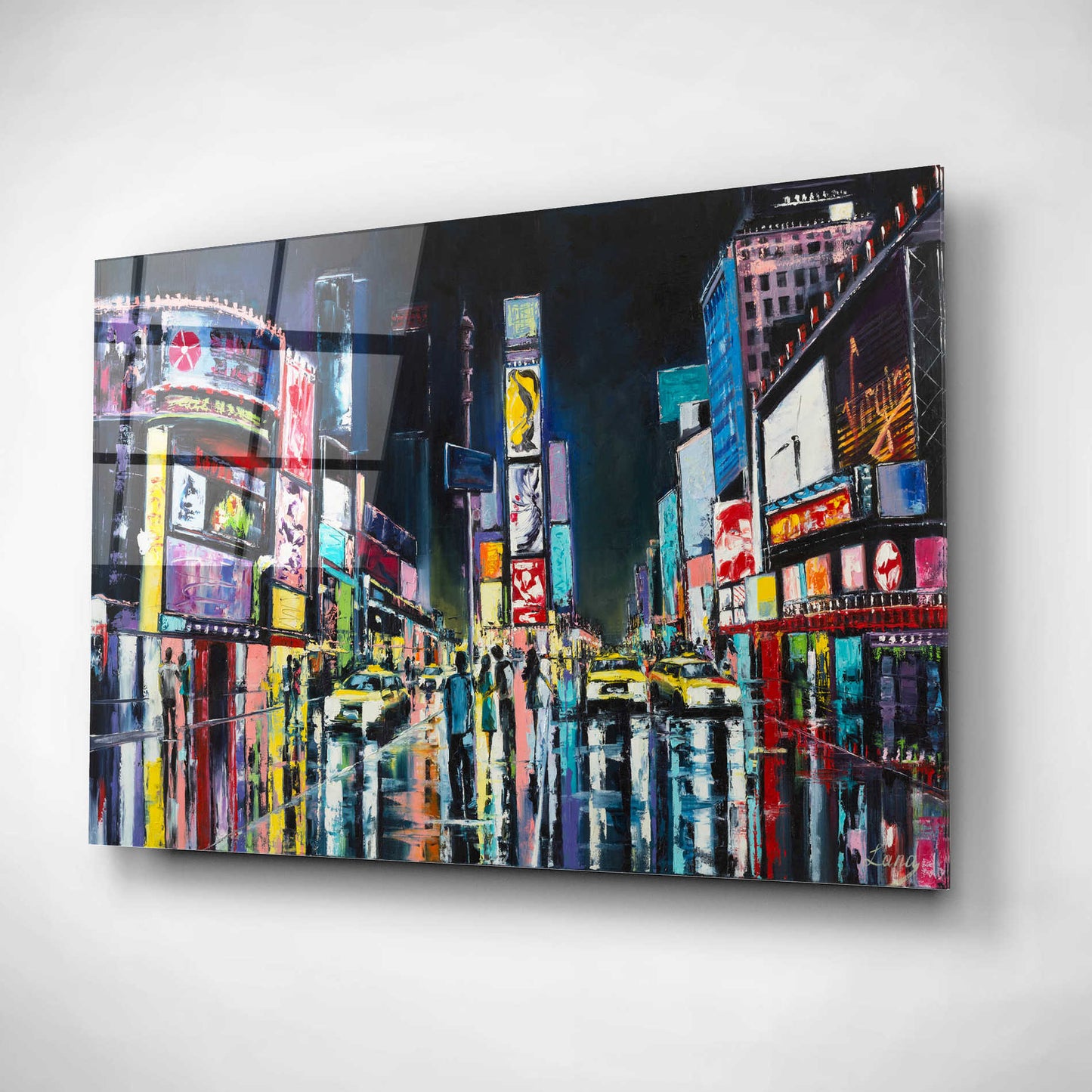 Epic Art 'Ny,' Acrylic Glass Wall Art,16x12