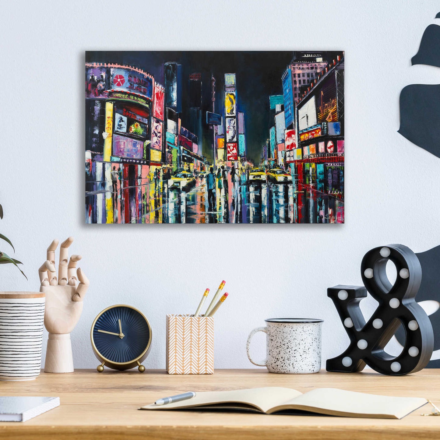 Epic Art 'Ny,' Acrylic Glass Wall Art,16x12