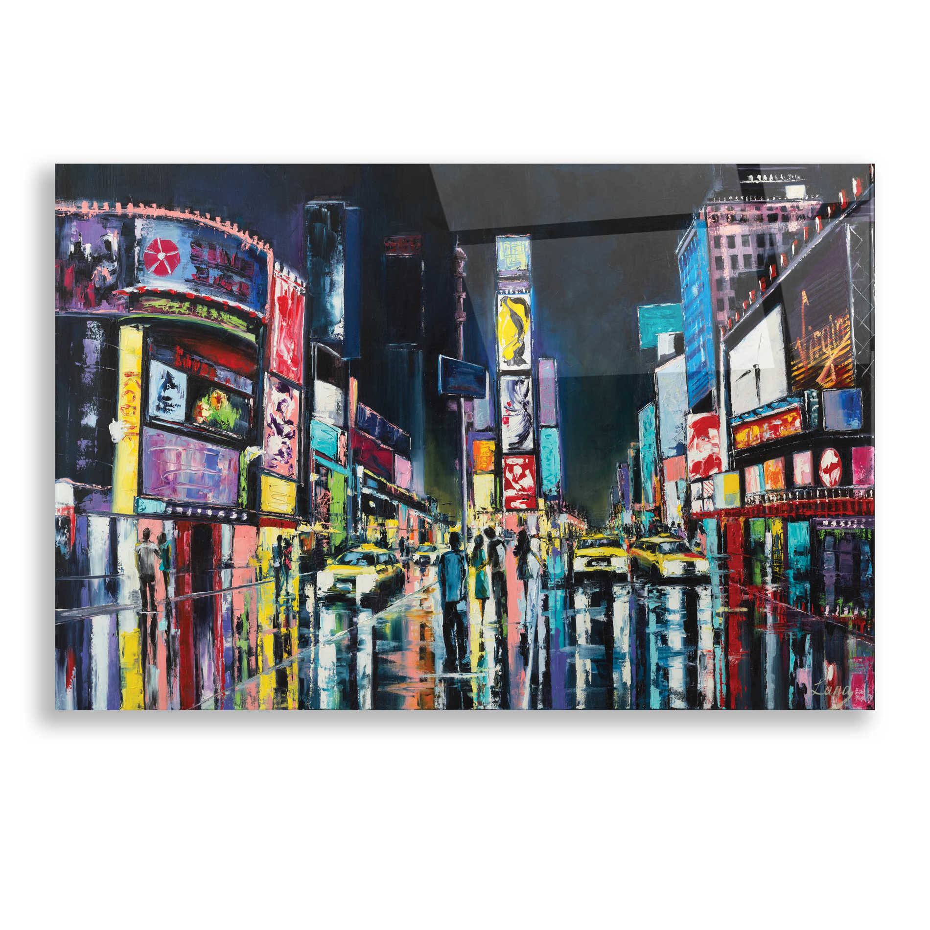 Epic Art 'Ny,' Acrylic Glass Wall Art,24x16